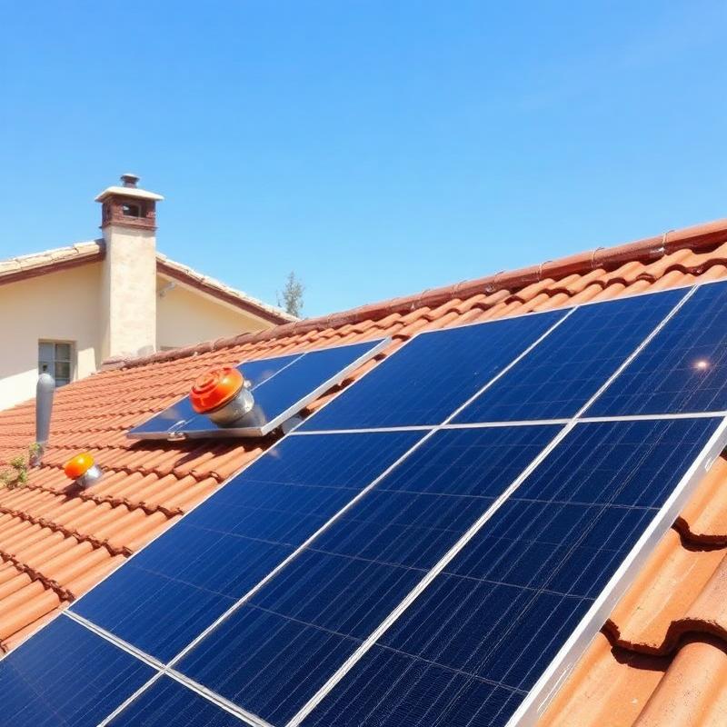 Pose de panneaux solaires